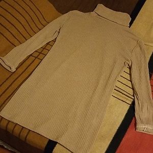 Oatmeal colored turtleneck Dress